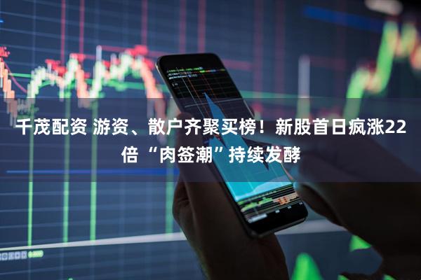 千茂配资 游资、散户齐聚买榜！新股首日疯涨22倍 “肉签潮”持续发酵